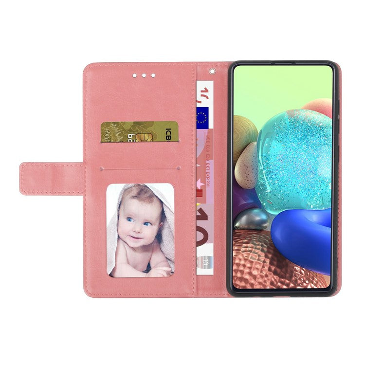 HT01 For Xiaomi Redmi 14C 4G Case Y-Shaped Lines Imprint Leather Phone Cover - Pink