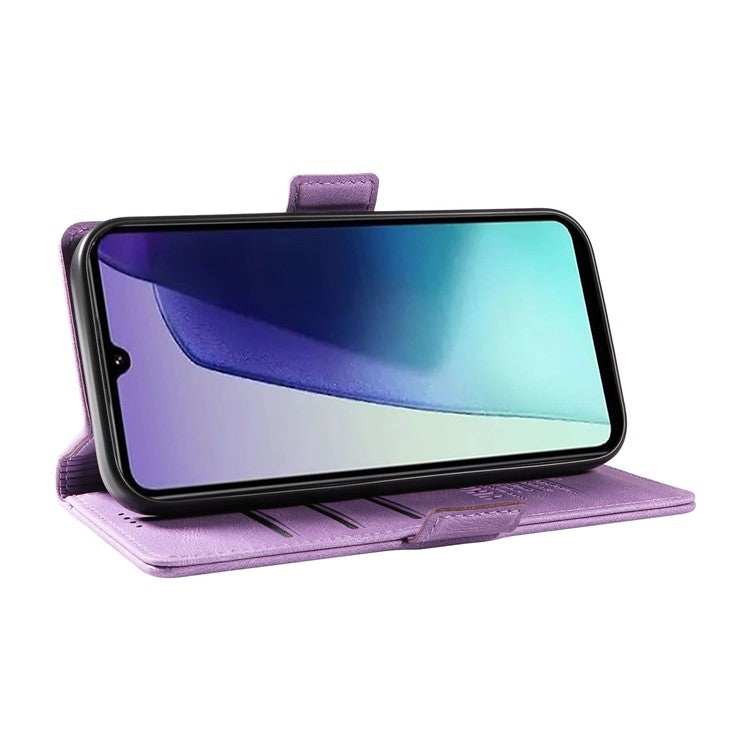 YIKATU YK-005 For Xiaomi Poco C75 4G / Redmi 14R 5G / 14C 4G Case PU Leather Wallet Phone Cover Skin Touch Feeling - Purple