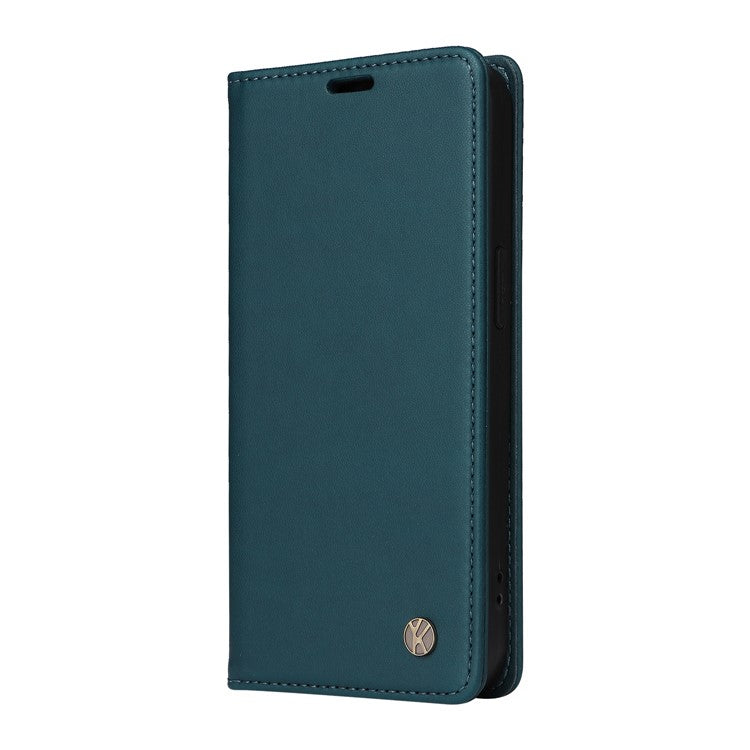 YIKATU YK-001 For Xiaomi Poco C75 4G / Redmi 14R 5G / 14C 4G Case Stand Leather Phone Cover Strong Magnetic Closure - Green