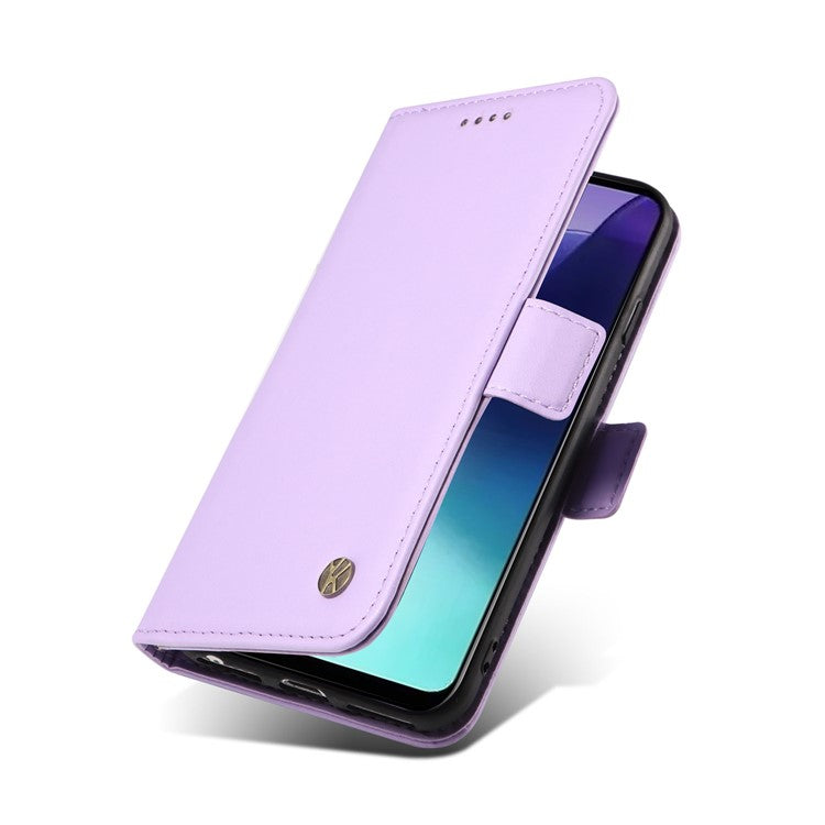 YIKATU YK-003 For Xiaomi Poco C75 4G / Redmi 14R 5G / 14C 4G Case Wallet Stand Leather Phone Cover Side Buckle - Purple