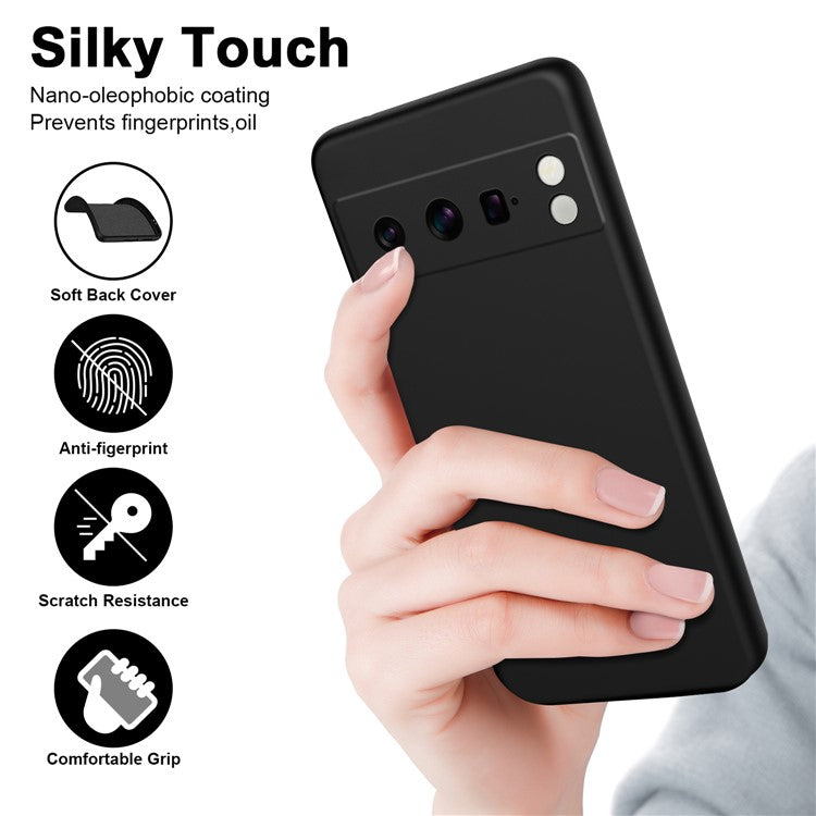 For Google Pixel 8 Pro Case Anti-Scratch TPU Phone Cover 2.2mm Thickness - Black