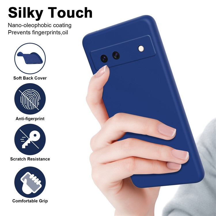 For Google Pixel 8a Case Anti-Scratch TPU Phone Cover 2.2mm Thickness - Sapphire