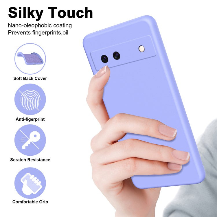 For Google Pixel 8a Case Anti-Scratch TPU Phone Cover 2.2mm Thickness - Purple