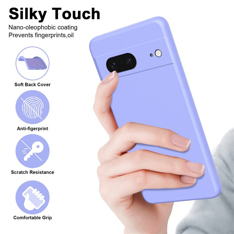 For Google Pixel 7 5G Case Anti-Scratch TPU Phone Cover 2.2mm Thickness - Purple