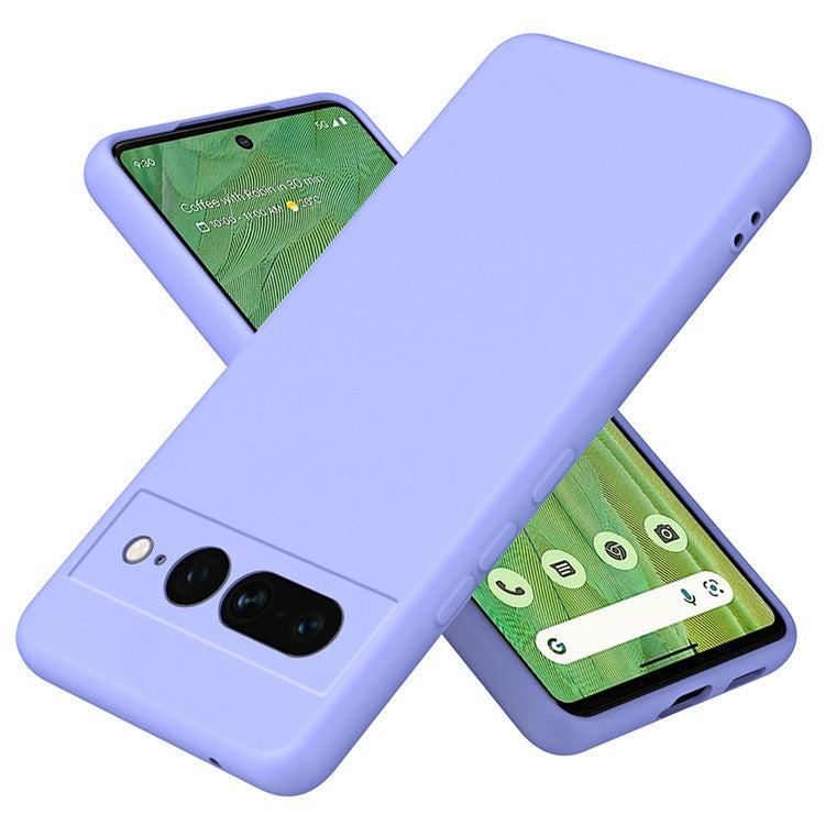 For Google Pixel 7 Pro 5G Case Anti-Scratch TPU Phone Cover 2.2mm Thickness - Purple