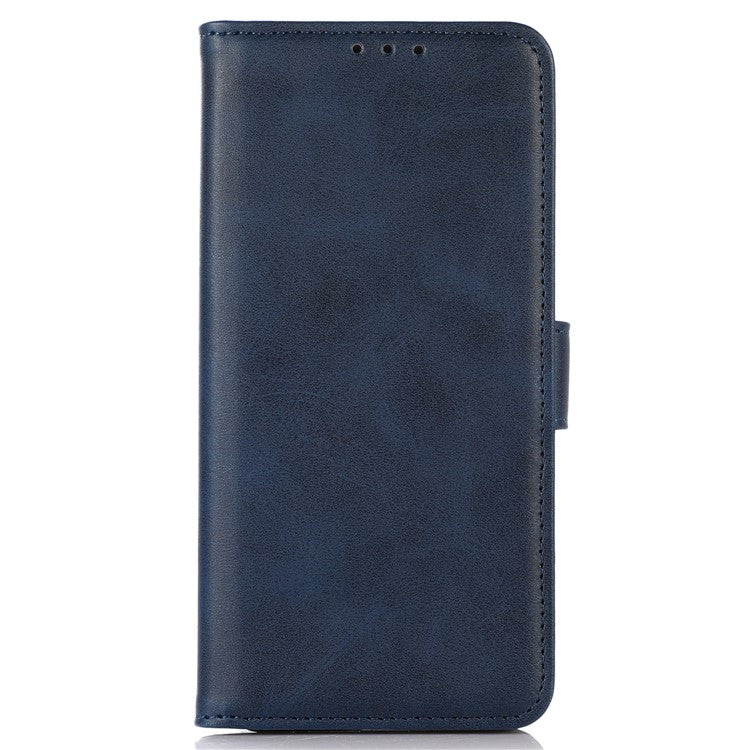 For Xiaomi Redmi 14C 4G Case Cowhide Texture Leather Wallet Phone Cover with Stand - Blue