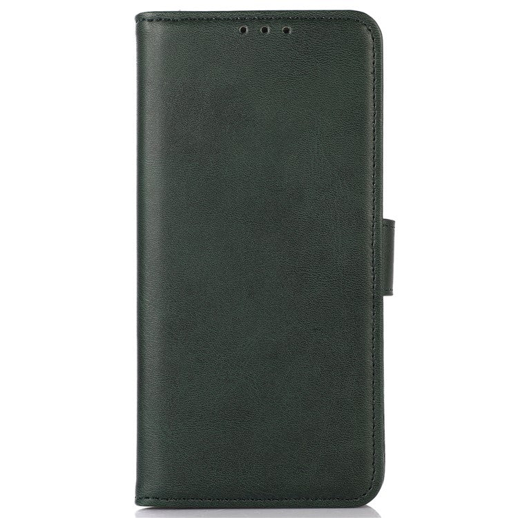 For Xiaomi Redmi 14C 4G Case Cowhide Texture Leather Wallet Phone Cover with Stand - Green