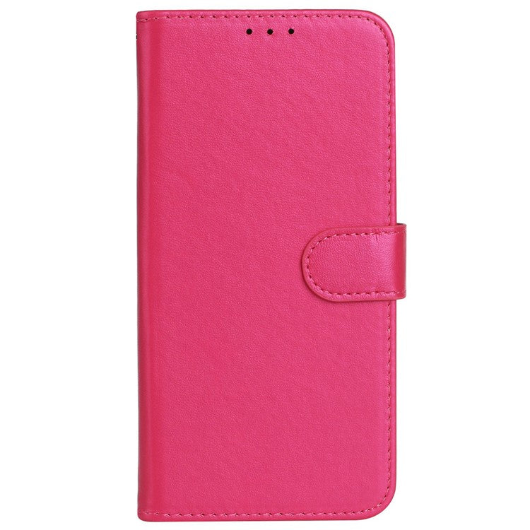 For Xiaomi Redmi 14C 4G Case PU Leather Flip Phone Cover Wallet Card Slot Holder - Rose