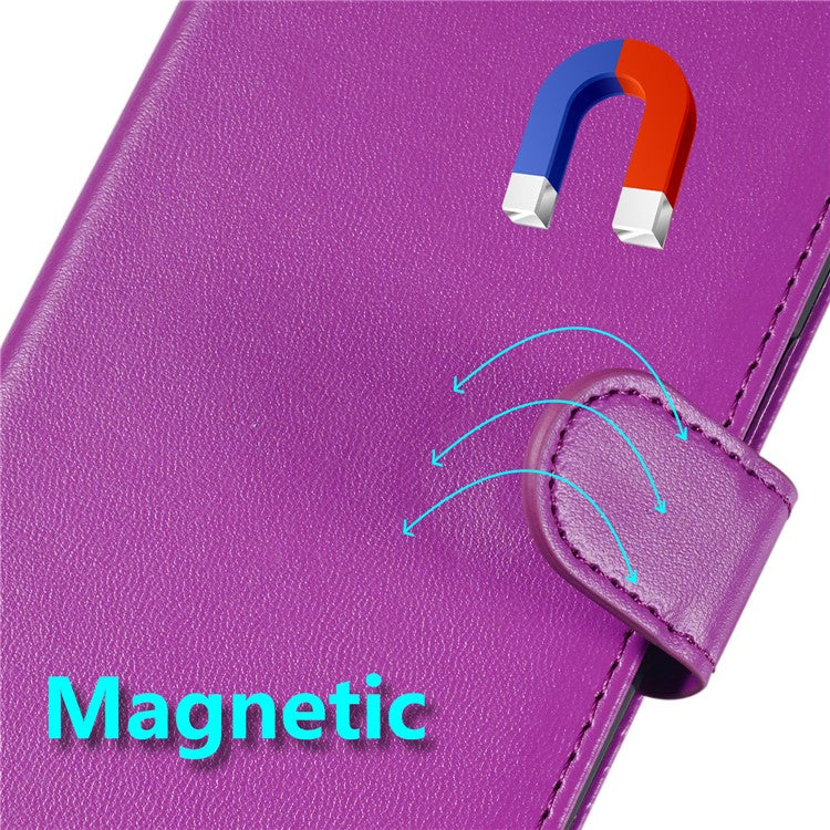 For Xiaomi Redmi 14C 4G Case PU Leather Flip Phone Cover Wallet Card Slot Holder - Purple