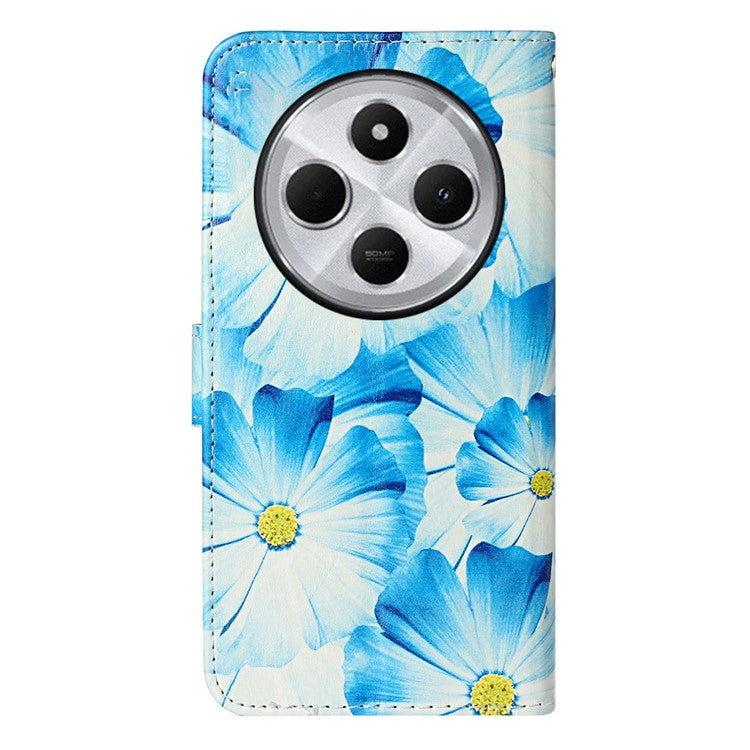 For Xiaomi Redmi 14C 4G Case Pattern PU Leather Flip Phone Cover - Orchid