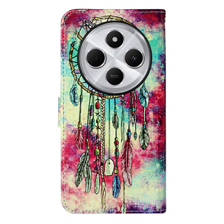 For Xiaomi Redmi 14C 4G Case Pattern PU Leather Flip Phone Cover - Dream Catcher