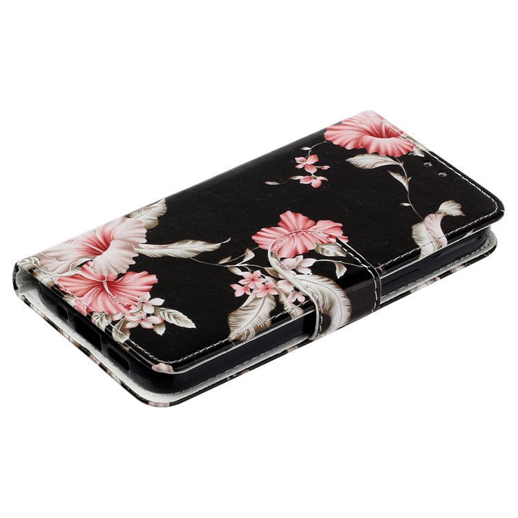 For Xiaomi Redmi 14C 4G Case Pattern PU Leather Flip Phone Cover -  Rhododendron