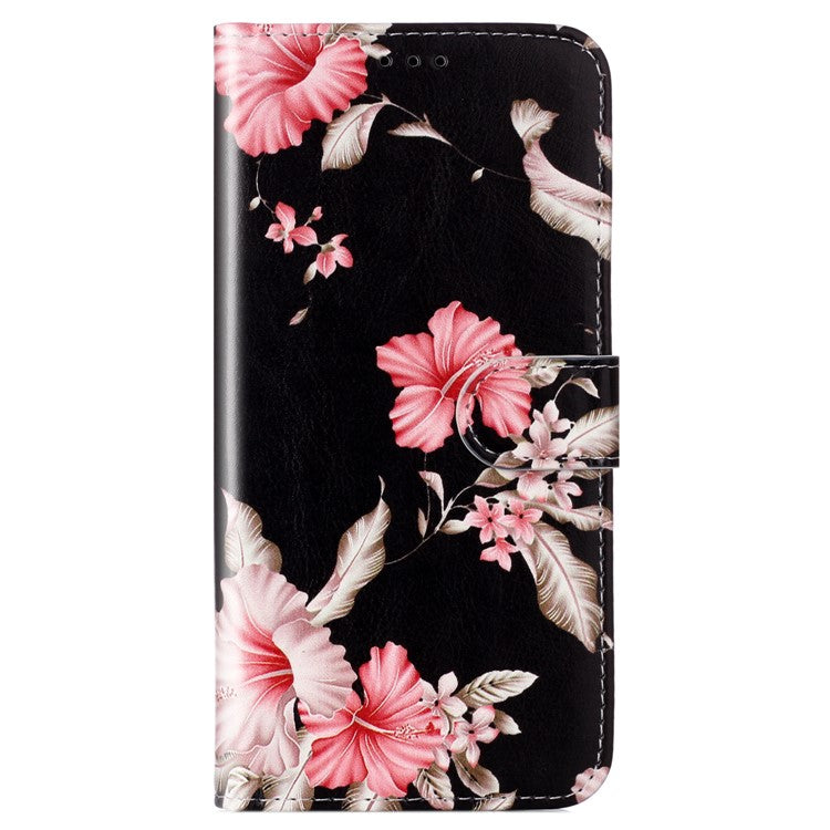 For Xiaomi Redmi 14C 4G Case Pattern PU Leather Flip Phone Cover -  Rhododendron