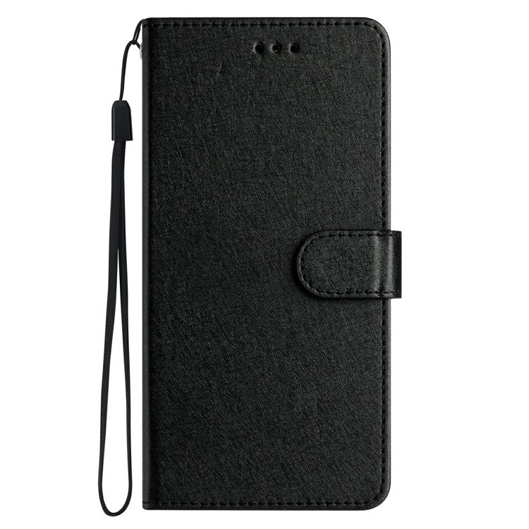 For Xiaomi Redmi 14C 4G Wallet Case Leather Folio Phone Cover Magnetic Clasp - Black