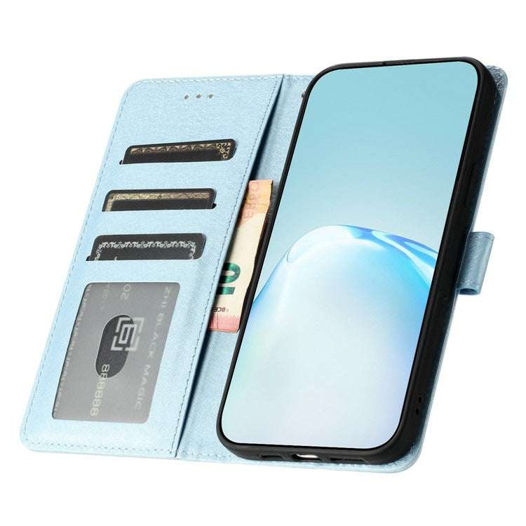 For Xiaomi Redmi 14C 4G Wallet Case Leather Folio Phone Cover Magnetic Clasp - Sky Blue