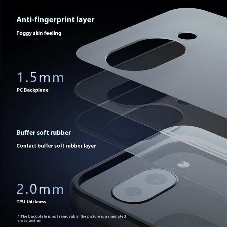 For Google Pixel 9a Case TPU+PC Shockproof Clear Phone Cover