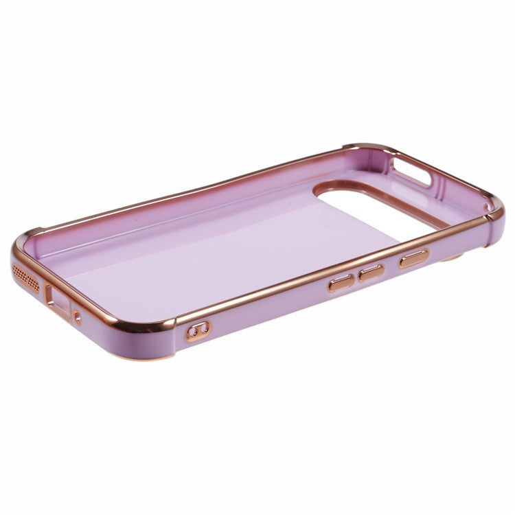 For Google Pixel 9 / Pixel 9 Pro Case Electroplated Frame TPU Soft Phone Cover - Purple