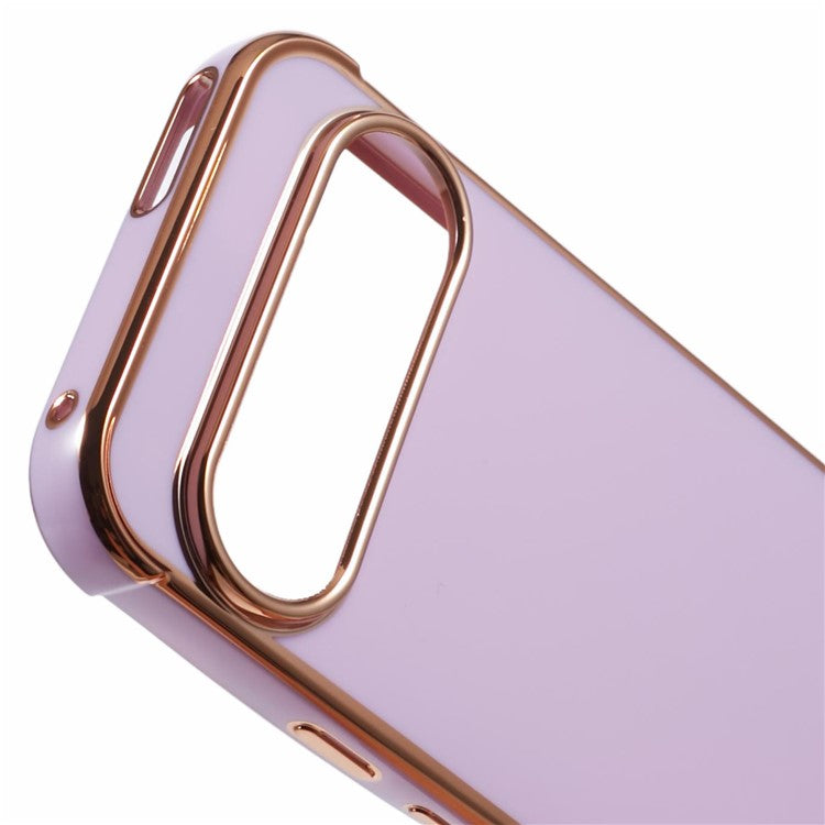 For Google Pixel 9 / Pixel 9 Pro Case Electroplated Frame TPU Soft Phone Cover - Purple