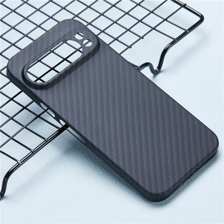 For Google Pixel 9 Pro XL Case 1500D Coarse Texture Aramid Fiber Phone Cover Precision Cut-Out - Black