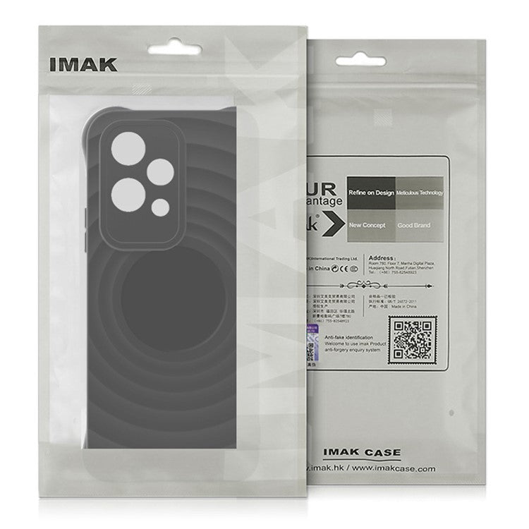 IMAK UC-6 Series for Xiaomi Poco C75 4G / Redmi 14R 5G / 14C 4G / A4 5G Case Water Drop Texture Anti-Skid Matte TPU Cover - Matte White