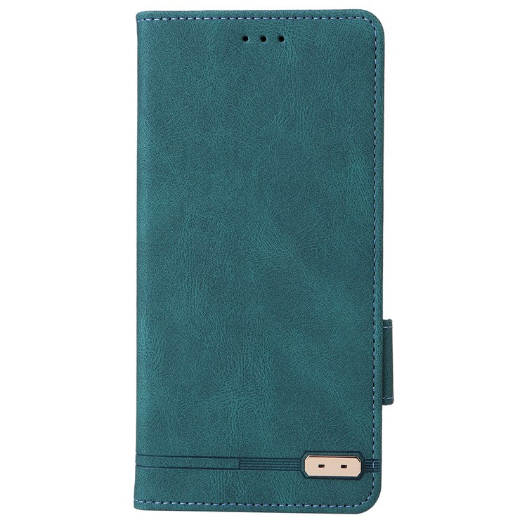 For Xiaomi Redmi 14C 4G Case Leather Wallet Flip Phone Cover with Hardware Decor - Blue