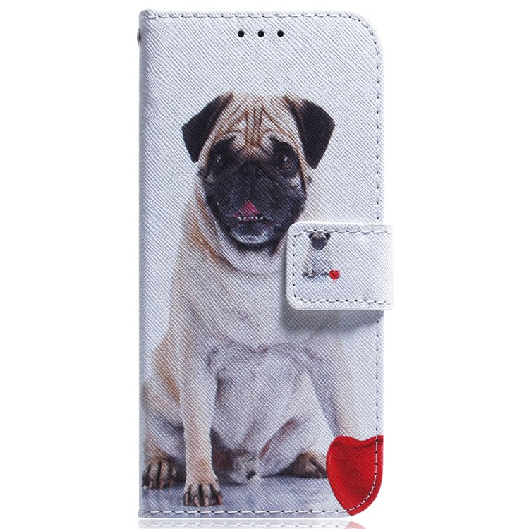 For Xiaomi Poco C75 4G / Redmi 14R 5G / 14C 4G Wallet Case Pattern Print Leather Phone Cover - Dog