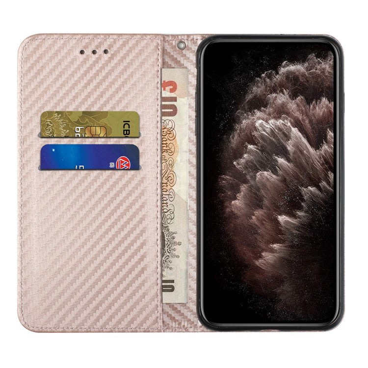 For Xiaomi Poco C75 4G / Redmi 14R 5G / 14C 4G Case Leather Flip Phone Cover Stand Strong Magnetic Closure - Rose Gold