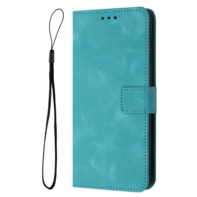 For Xiaomi Poco C75 4G / Redmi 14R 5G / 14C 4G Leather Case Solid Color Wallet Protective Phone Cover - Green