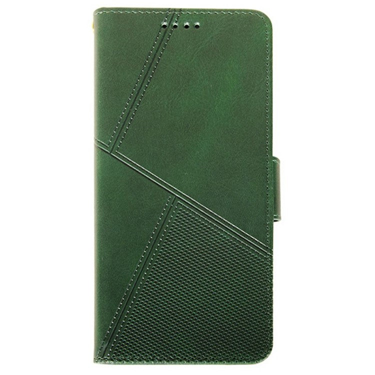 IDEWEI For Xiaomi Poco C75 4G / Redmi 14R 5G / 14C 4G Wallet Phone Case Calf Texture Stand Leather Cover - Green