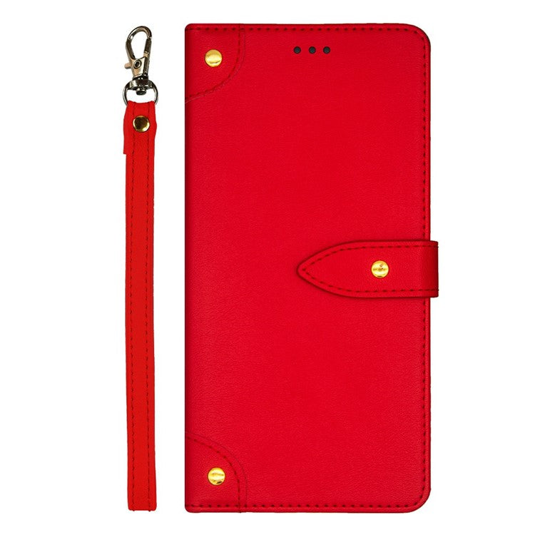 IDEWEI For Xiaomi Poco C75 4G / Redmi 14R 5G / 14C 4G Stand Case PU Leather Phone Cover with Card Slots - Red