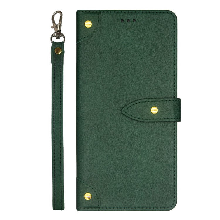 IDEWEI For Xiaomi Poco C75 4G / Redmi 14R 5G / 14C 4G Stand Case PU Leather Phone Cover with Card Slots - Green