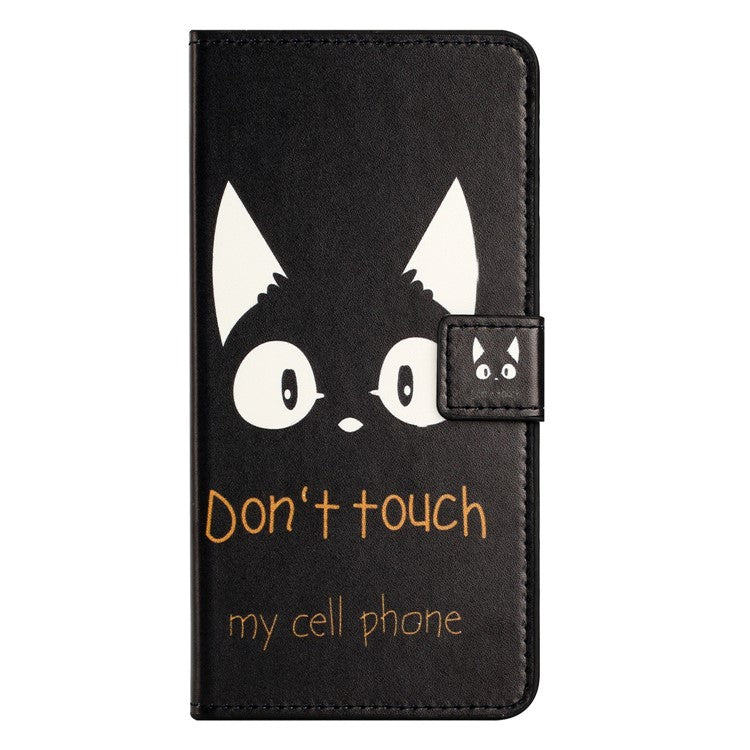 For Xiaomi Redmi Note 14 5G Case Pattern Print PU Leather Wallet Phone Cover - Cat Ears