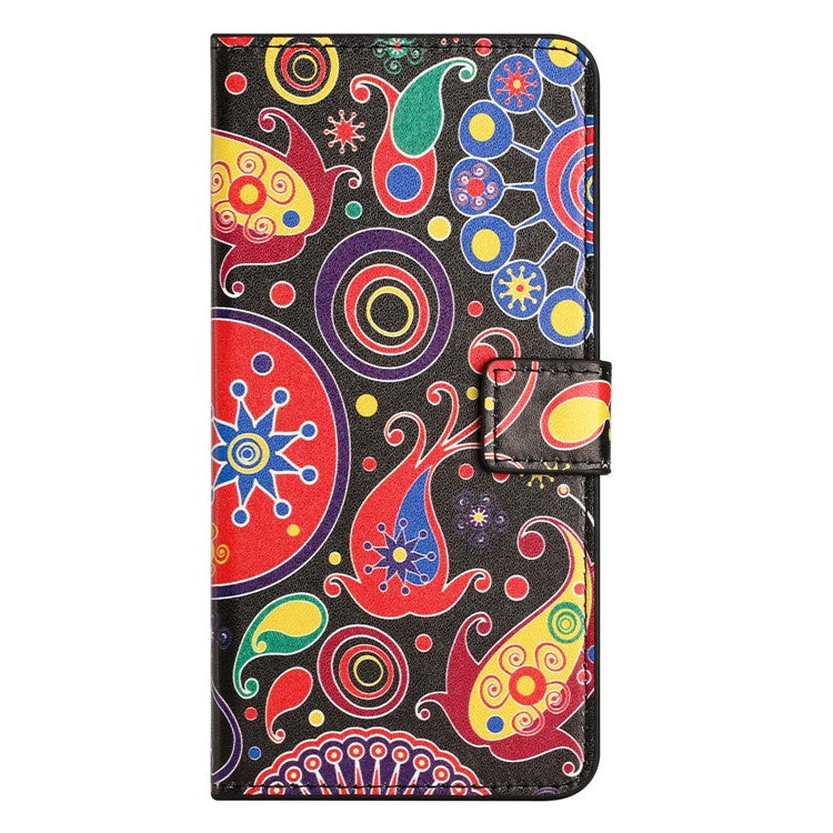 For Xiaomi Redmi Note 14 5G Case Pattern Print PU Leather Wallet Phone Cover - Jelly Fish