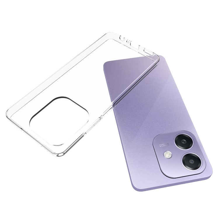 10Pcs / Pack For Oppo A3x 5G / 4G / A3 4G / 5G / A60 5G / A40 4G / A40M 4G Clear Case Watermark-Free TPU Protective Cover