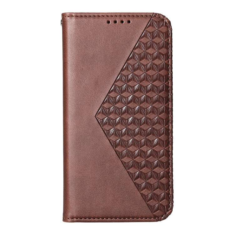 Phone Case For Xiaomi Poco C75 4G / Redmi 14R 5G / 14C 4G Calf Texture PU Leather Phone Cover with Wallet - Brown