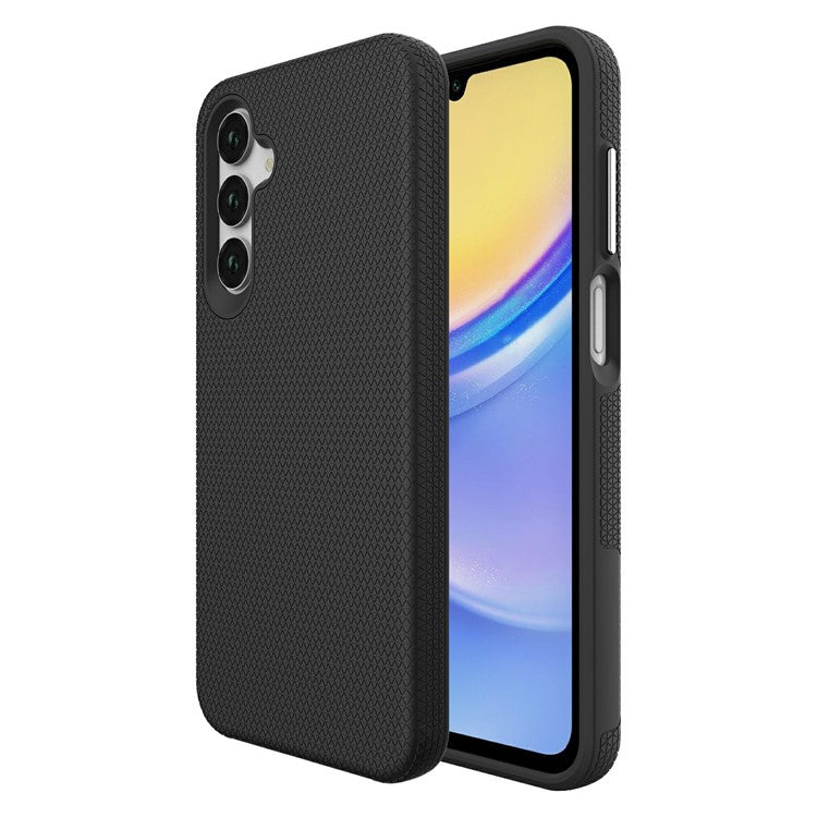 For Samsung Galaxy A26 5G / A16 5G / A16 4G Case TPU+PC Four Corner Anti-Drop Phone Cover - Black