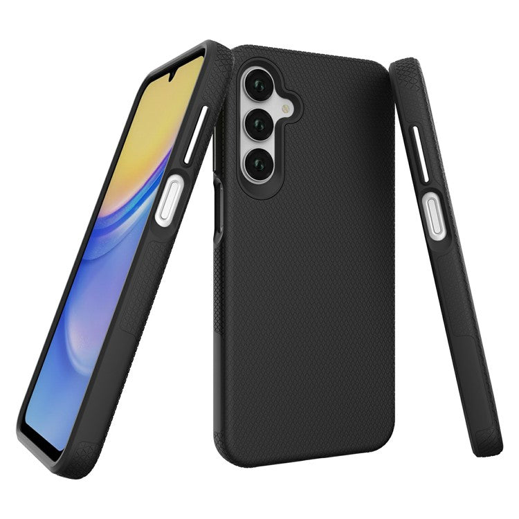 For Samsung Galaxy A26 5G / A16 5G / A16 4G Case TPU+PC Four Corner Anti-Drop Phone Cover - Black