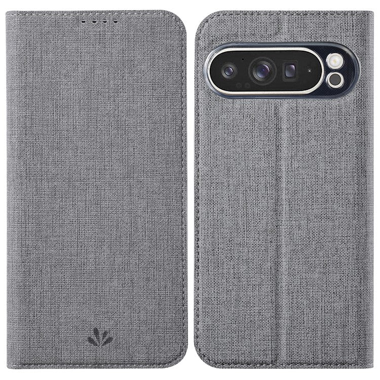 VILI DMX Series For Google Pixel 9 Pro XL Case Card Slot PU Leather Stand Phone Cover - Grey