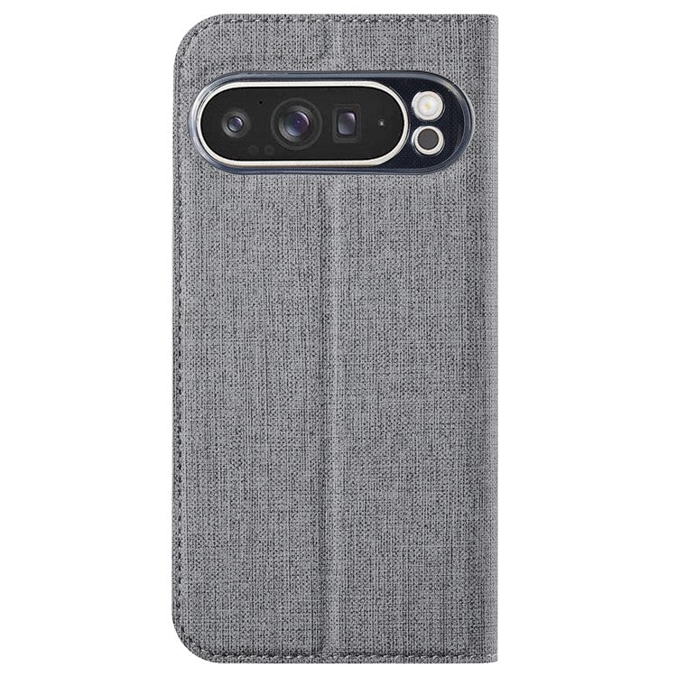 VILI DMX Series For Google Pixel 9 Pro XL Case Card Slot PU Leather Stand Phone Cover - Grey