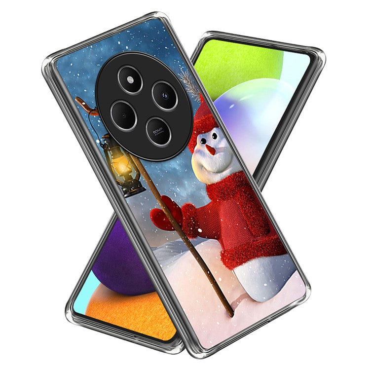 For Xiaomi Poco C75 4G / Redmi 14R 5G / 14C 4G Case Christmas Pattern Printing Soft TPU Phone Cover - Style H