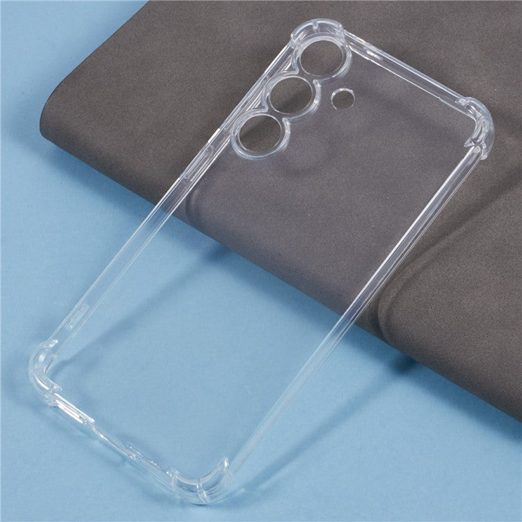 For Samsung Galaxy S25+ Phone Case Reinforced Four Corner Anti-Drop Clear TPU Cover