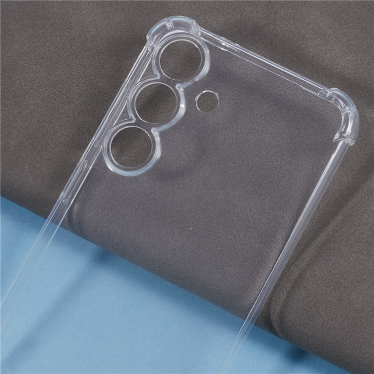 For Samsung Galaxy S25+ Phone Case Reinforced Four Corner Anti-Drop Clear TPU Cover