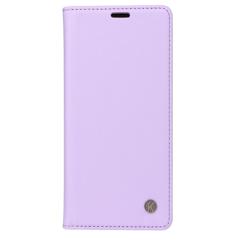 YIKATU YK-001 For Xiaomi Redmi Note 14 5G Case Stand Leather Phone Cover Strong Magnetic Closure - Light Purple