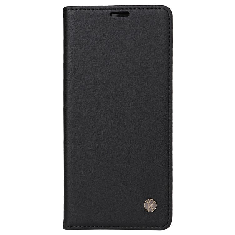 YIKATU YK-001 For Xiaomi Redmi Note 14 5G Case Stand Leather Phone Cover Strong Magnetic Closure - Black