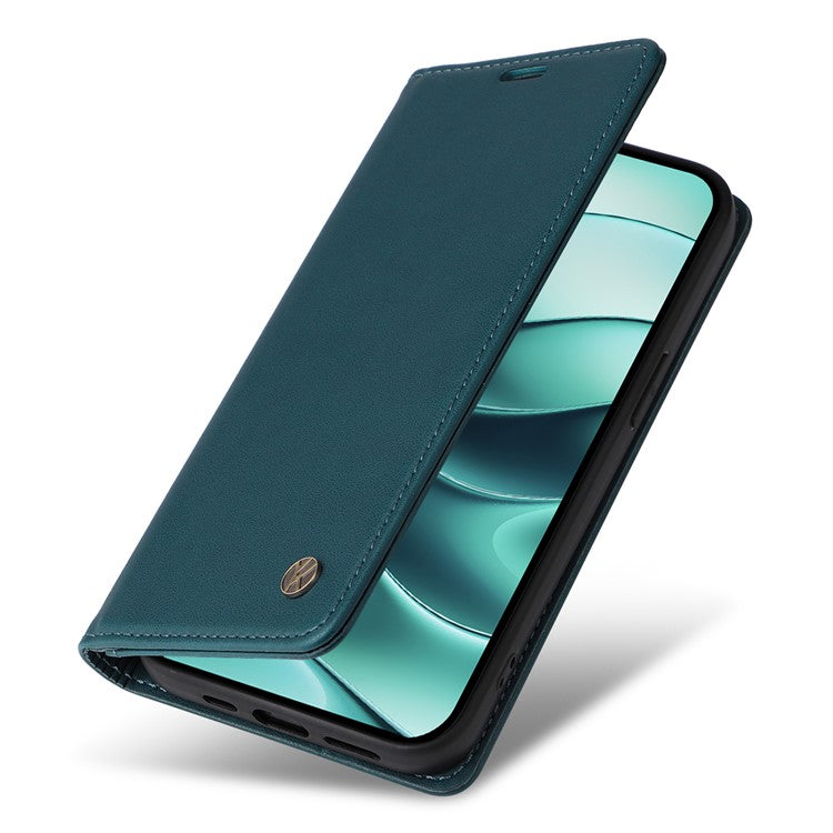 YIKATU YK-001 For Xiaomi Redmi Note 14 5G Case Stand Leather Phone Cover Strong Magnetic Closure - Green