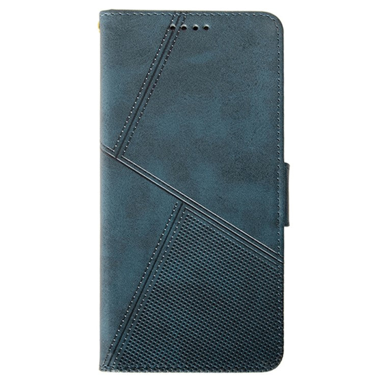 IDEWEI For Xiaomi Redmi Note 14 5G / 14 4G Case Leather Wallet Phone Cover Stand Calf Texture - Blue