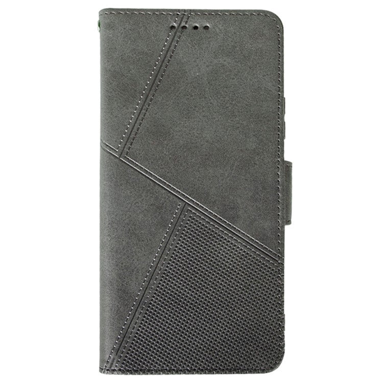 IDEWEI For Xiaomi Redmi Note 14 5G / 14 4G Case Leather Wallet Phone Cover Stand Calf Texture - Grey