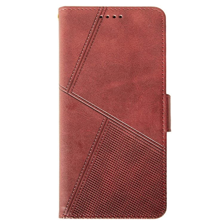 IDEWEI For Xiaomi Redmi Note 14 5G / 14 4G Case Leather Wallet Phone Cover Stand Calf Texture - Red