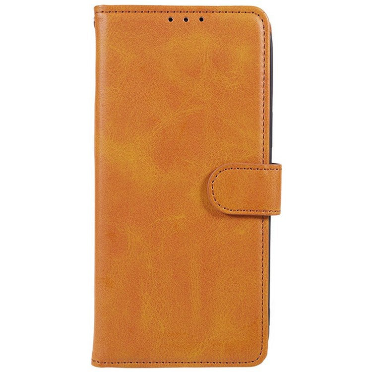 For Xiaomi Redmi Note 14 5G Case PU Leather Wallet Protective Phone Cover Calf Texture - Khaki