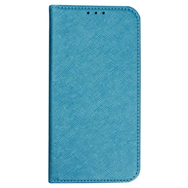 For Xiaomi Redmi Note 14 5G Case Cross Texture Leather Phone Cover Hidden Magnetic - Sky Blue